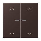 JUNG - JUNG HOME Taster 2fach, mit Pfeilsymbolen, Serie LS, terre d’ombre brûlée 59