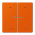 JUNG - JUNG HOME Taster 2fach, mit Pfeilsymbolen, Serie LS, orange vif
