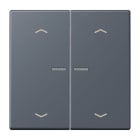 JUNG - JUNG HOME Taster 2fach, mit Pfeilsymbolen, Serie LS, gris fonce 59