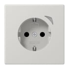 JUNG - SCHUKO Steckdose, 16 A 250 V ~, Schraubkl.,FunktionsanzeigeSAFETY+, lichtgra