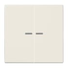 JUNG - JUNG HOME Taster 2fach, Duroplast, Serie LS, weiß