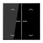 JUNG - JUNG HOME Taster 2fach, mit Pfeilsymbolen, Duroplast, Serie LS, schwarz