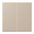 JUNG - EnOcean Funk-Wandsender 4-kanalig, Serie LS, ombre naturelle claire