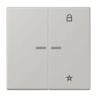 JUNG - eNet Taster Universal 1fach 2fach, Duroplast, Serie LS, gris clair 31