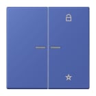 JUNG - eNet Taster Universal 1fach 2fach, Duroplast, Serie LS, bleu outremer 31