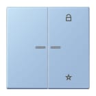 JUNG - eNet Taster Universal 1fach 2fach, Duroplast, Serie LS, outremer moyen