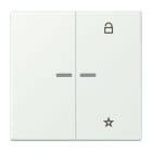 JUNG - eNet Taster Universal 1fach 2fach, Duroplast, Serie LS, outremer gris