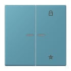 JUNG - eNet Taster Universal 1fach 2fach, Duroplast, Serie LS, céruléen vif