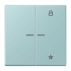 JUNG - eNet Taster Universal 1fach 2fach, Duroplast, Serie LS, céruléen clair