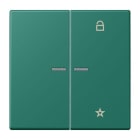 JUNG - eNet Taster Universal 1fach 2fach, Duroplast, Serie LS, vert anglais