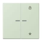 JUNG - eNet Taster Universal 1fach 2fach, Duroplast, Serie LS, vert anglâis pale