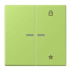 JUNG - eNet Taster Universal 1fach 2fach, Duroplast, Serie LS, vert clair