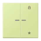 JUNG - eNet Taster Universal 1fach 2fach, Duroplast, Serie LS, vert jaune clair