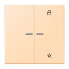 JUNG - eNet Taster Universal 1fach 2fach, Duroplast, Serie LS, ocre