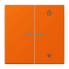 JUNG - eNet Taster Universal 1fach 2fach, Duroplast, Serie LS, orange