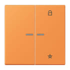 JUNG - eNet Taster Universal 1fach 2fach, Duroplast, Serie LS, orange clair