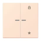 JUNG - eNet Taster Universal 1fach 2fach, Duroplast, Serie LS, orange pâle