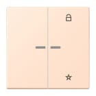 JUNG - eNet Taster Universal 1fach 2fach, Duroplast, Serie LS, rose pâle