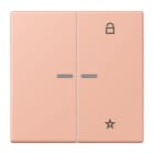 JUNG - eNet Taster Universal 1fach 2fach, Duroplast, Serie LS, rose clair