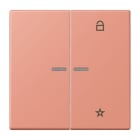 JUNG - eNet Taster Universal 1fach 2fach, Duroplast, Serie LS, l'ocre rouge moyen