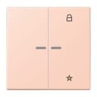 JUNG - eNet Taster Universal 1fach 2fach, Duroplast, Serie LS, l'ocre rouge clair