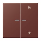 JUNG - eNet Taster Universal 1fach 2fach, Duroplast, Serie LS, terre sienne brûlée 31