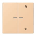 JUNG - eNet Taster Universal 1fach 2fach, Duroplast, Serie LS, terre sienne claire 31