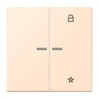 JUNG - eNet Taster Universal 1fach 2fach, Duroplast, Serie LS, terre sienne pâle