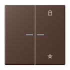 JUNG - eNet Taster Universal 1fach 2fach, Duroplast, Serie LS, terre d'ombre brûlée 31