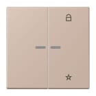 JUNG - eNet Taster Universal 1fach 2fach, Duroplast, Serie LS, ombre brûlée claire