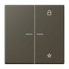 JUNG - eNet Taster Universal 1fach 2fach, Duroplast, Serie LS, ombre naturelle 31