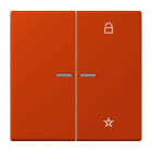 JUNG - eNet Taster Universal 1fach 2fach, Duroplast, Serie LS, rouge vermillon 59