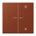 JUNG - eNet Taster Universal 1fach 2fach, Duroplast, Serie LS, terre sienne brûlée 59