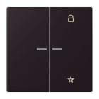 JUNG - eNet Taster Universal 1fach 2fach, Duroplast, Serie LS, noir d'ivoire
