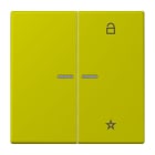 JUNG - eNet Taster Universal 1fach 2fach, Duroplast, Serie LS, vert olive vif
