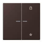 JUNG - eNet Taster Universal 1fach 2fach, Duroplast, Serie LS, terre d’ombre brûlée 59