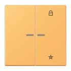 JUNG - eNet Taster Universal 1fach 2fach, Duroplast, Serie LS, ocre jaune clair