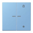 JUNG - eNet Taster Universal 1fach 2fach, Duroplast, Serie LS, bleu céruléen 59