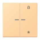 JUNG - eNet Taster Universal 1fach 2fach, Duroplast, Serie LS, terre sienne claire 59