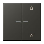 JUNG - eNet Taster Universal 1fach 2fach, Duroplast, Serie LS, ombre naturelle 59