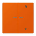 JUNG - eNet Taster Universal 1fach 2fach, Duroplast, Serie LS, orange vif