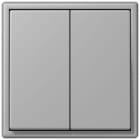 JUNG - Friends of Hue Funk-Wandsender Set 4-kanalig, Serie LS, gris moyen