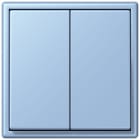 JUNG - Friends of Hue Funk-Wandsender Set 4-kanalig, Serie LS, outremer moyen
