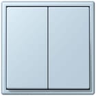 JUNG - Friends of Hue Funk-Wandsender Set 4-kanalig, Serie LS, outremerclair