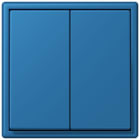 JUNG - Friends of Hue Funk-Wandsender Set 4-kanalig, Serie LS, bleu céruléen 31