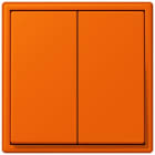 JUNG - Friends of Hue Funk-Wandsender Set 4-kanalig, Serie LS, orange