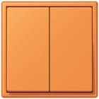 JUNG - Friends of Hue Funk-Wandsender Set 4-kanalig, Serie LS, orange clair