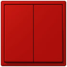 JUNG - Friends of Hue Funk-Wandsender Set 4-kanalig, Serie LS, rouge vermillon 31
