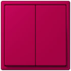 JUNG - Friends of Hue Funk-Wandsender Set 4-kanalig, Serie LS, rouge rubia