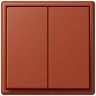 JUNG - Friends of Hue Funk-Wandsender Set 4-kanalig, Serie LS, l'ocre rouge